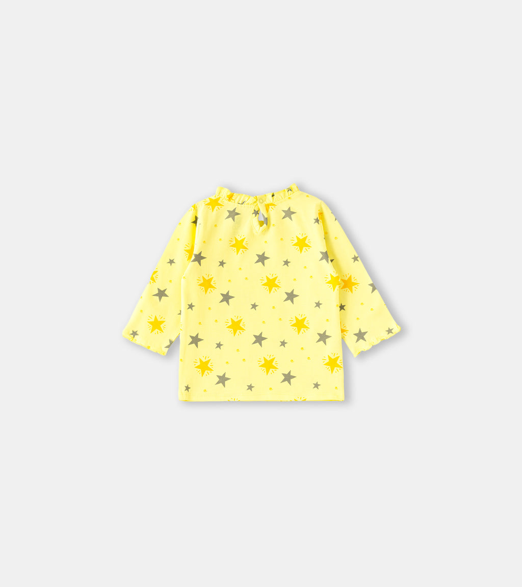 Little Wonders: Soft Cotton Graphic Full-Sleeve Tees for Girls