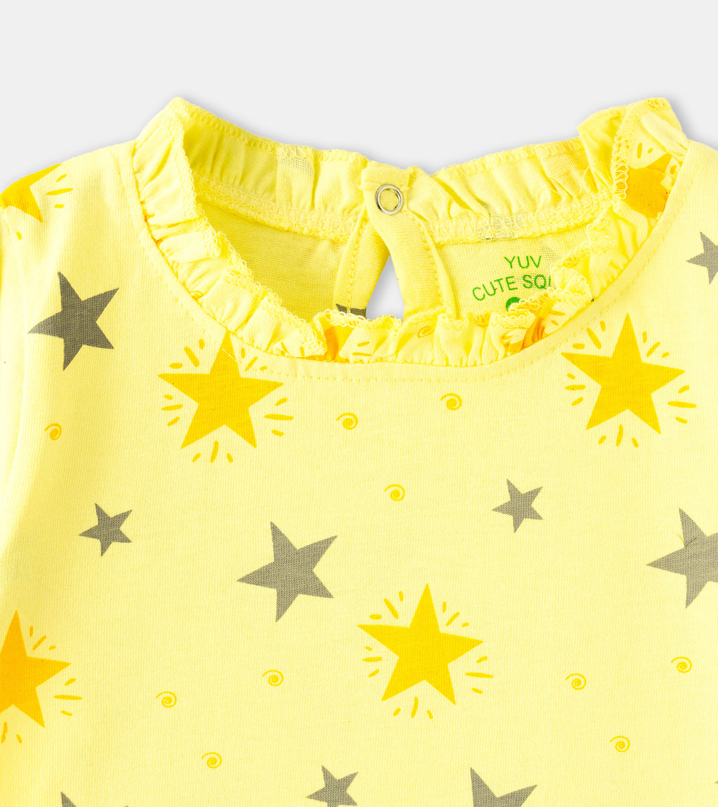 Little Wonders: Soft Cotton Graphic Full-Sleeve Tees for Girls