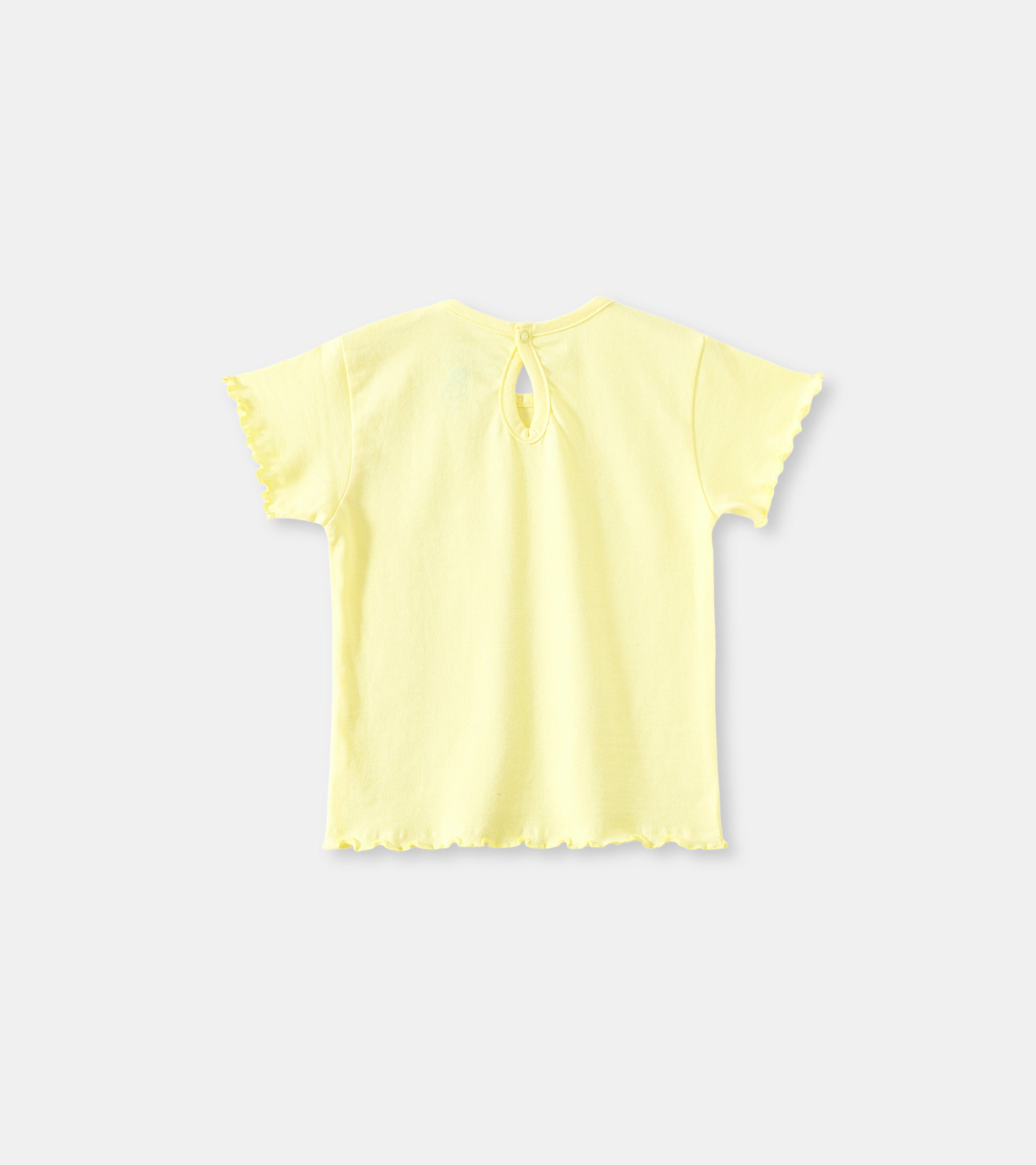 Soft pastel Lemon Yellow, Baby Girl Tee