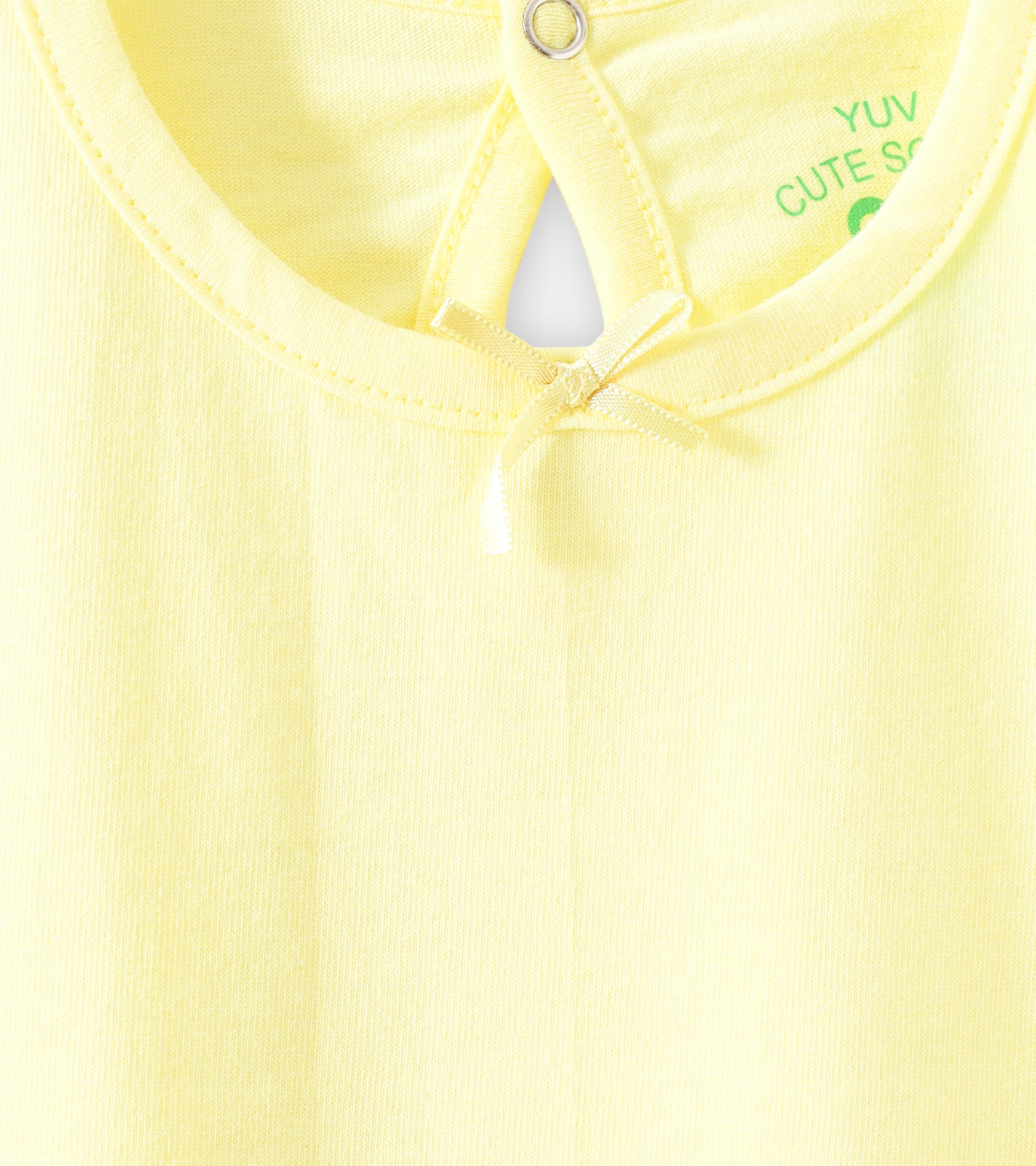 Soft pastel Lemon Yellow, Baby Girl Tee
