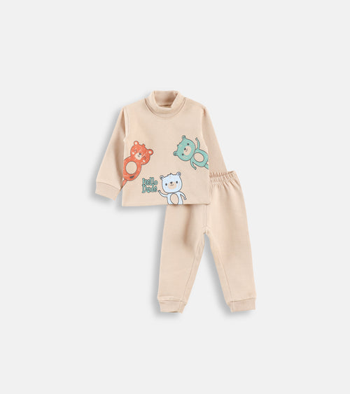 "Hello Dude" Playful Bear Lounge Set