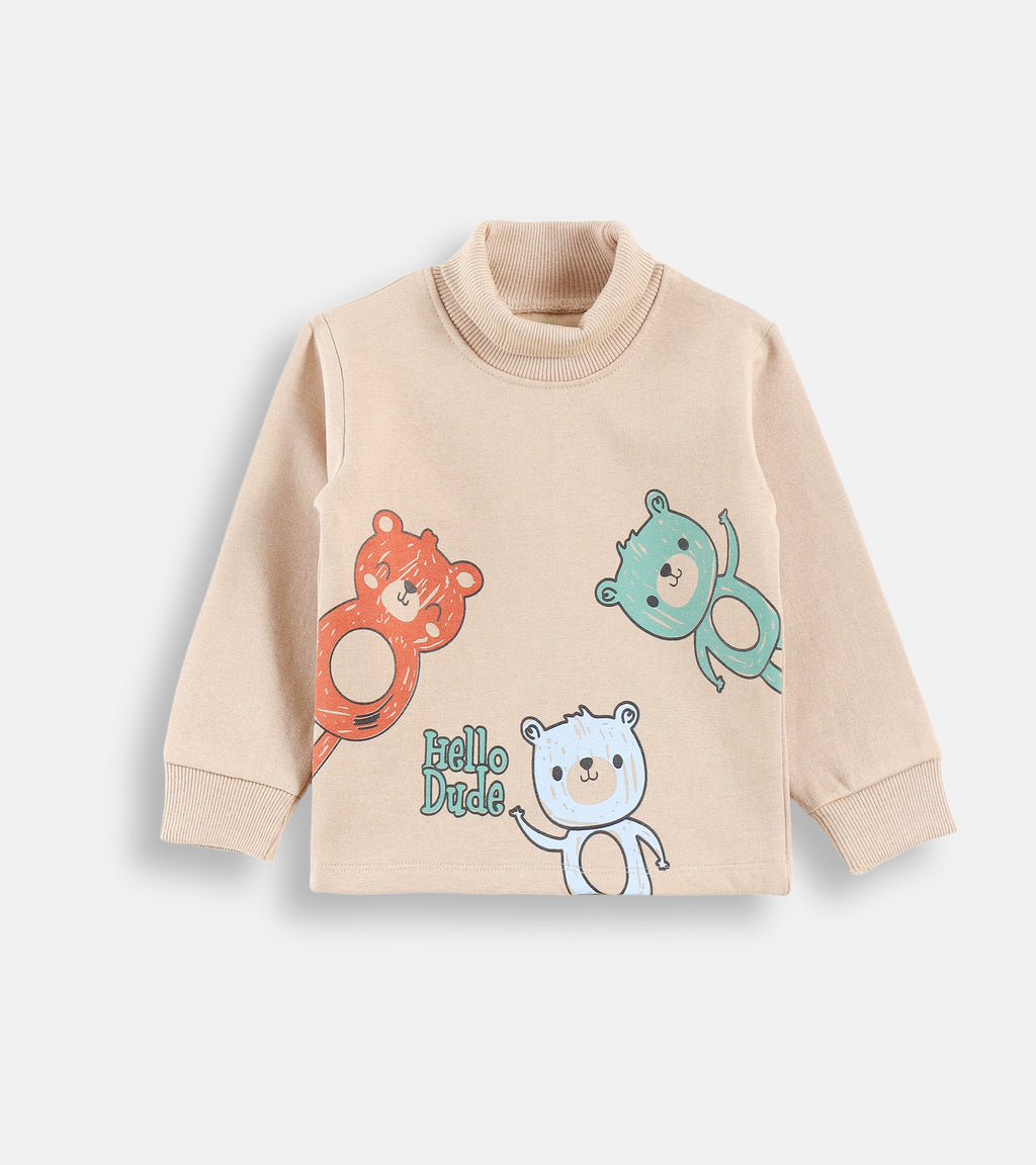 "Hello Dude" Playful Bear Lounge Set
