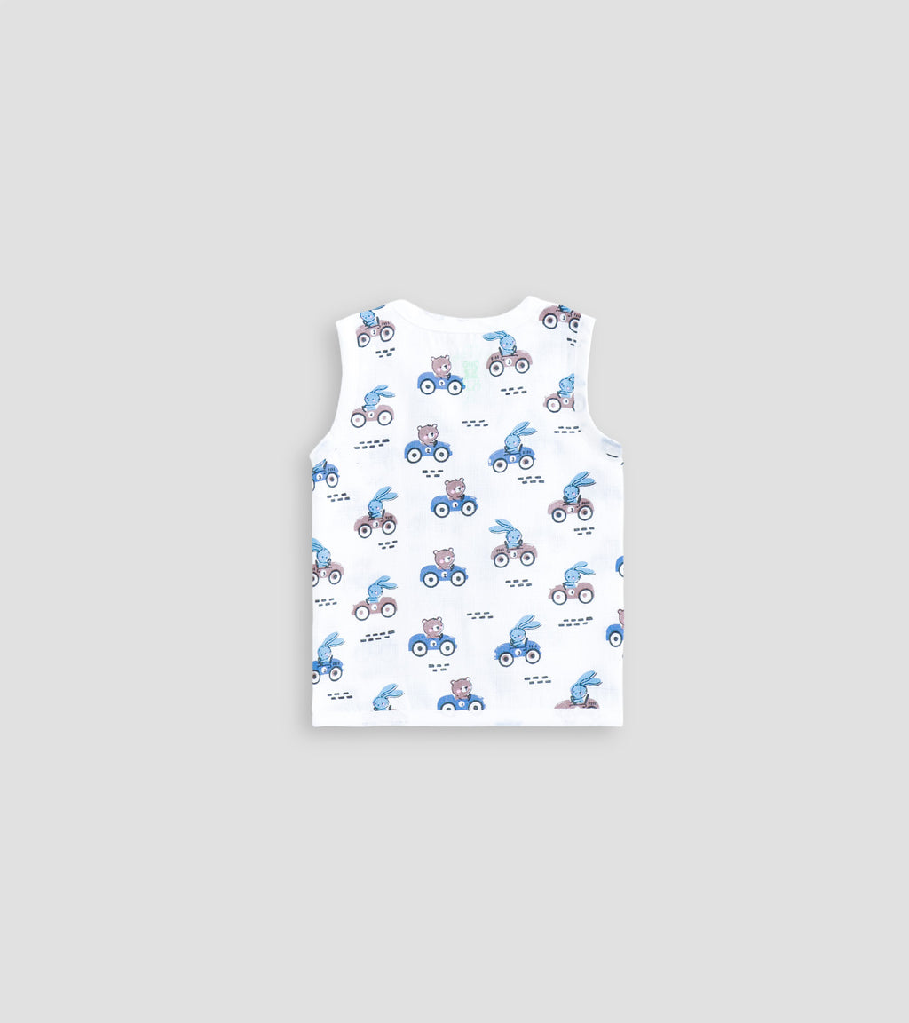 Dino, Safari & Sea Creatures 100% Cotton Muslin Baby Jablas | Value Pack of 5