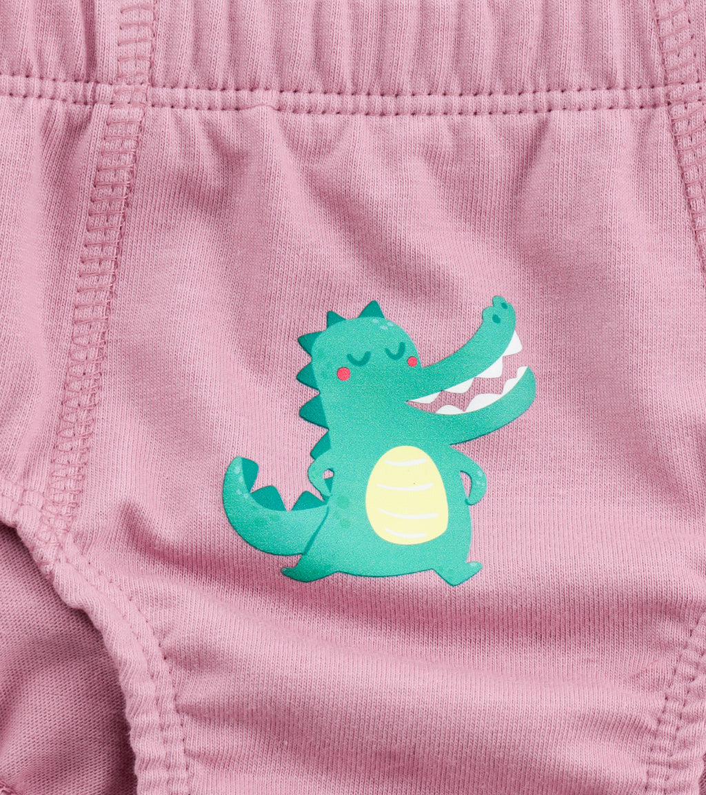 Wild Friends: Animal Graphic Cotton Briefs for Boys