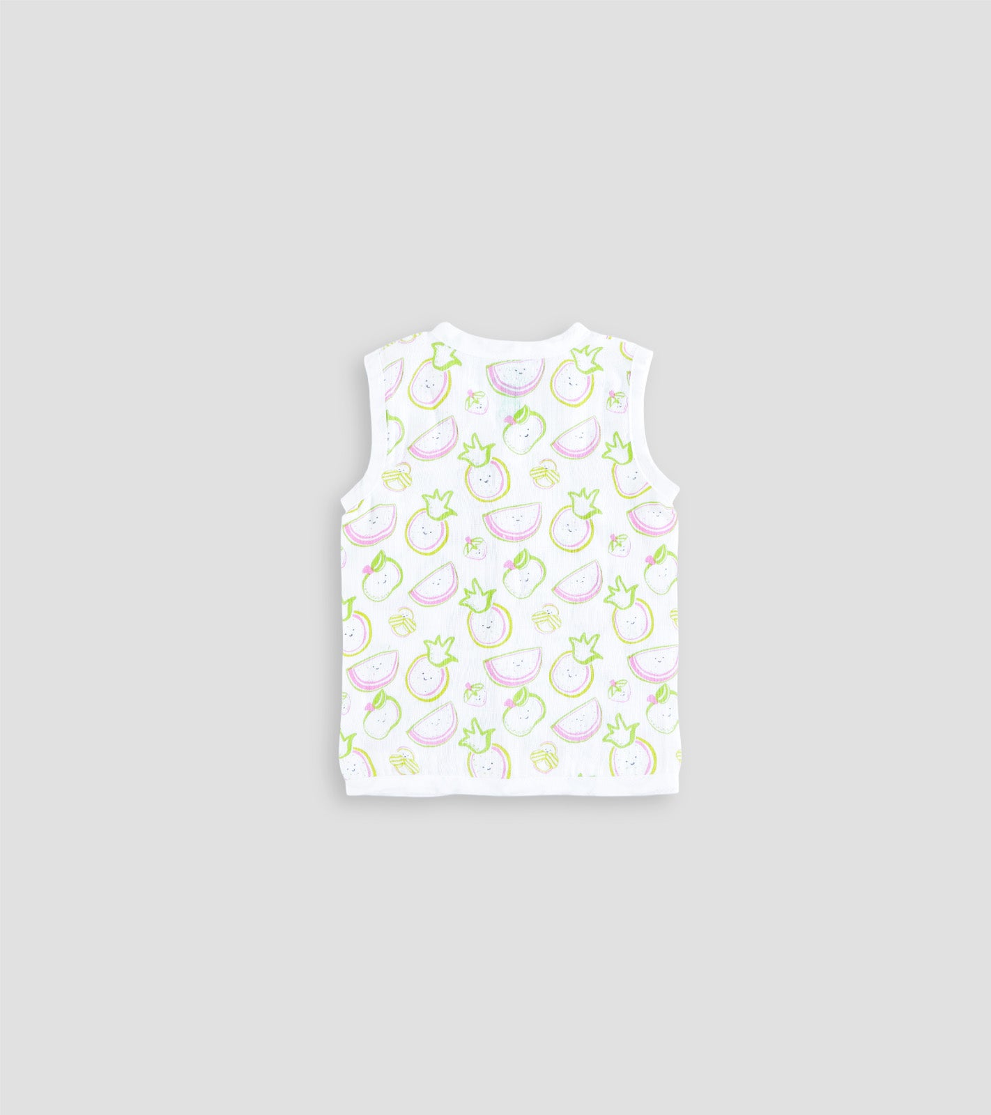 Charming Fruit & Animal Print Breathable Muslin Jabla Set of 5