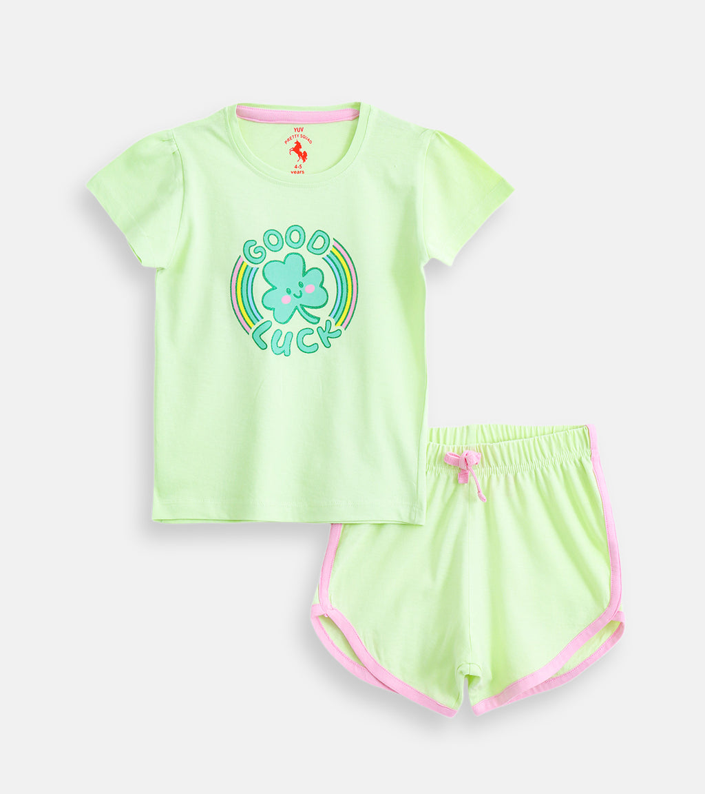 Enchanted Playtime: Whimsical Graphic Co-ord Outfit