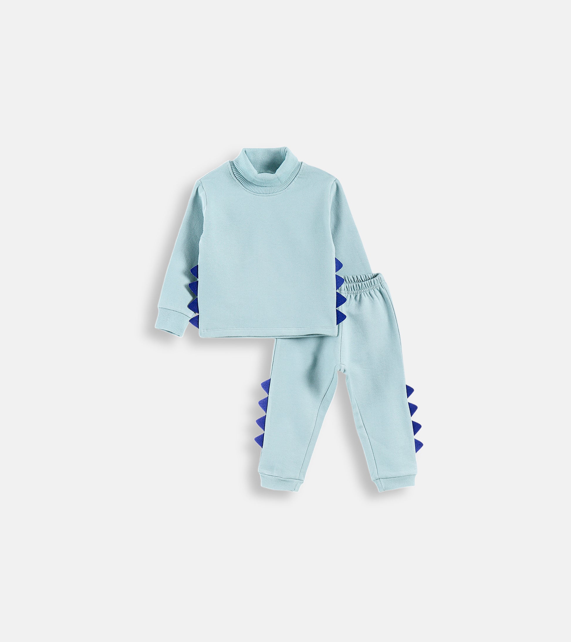 Little Dino 3D Spike Mock-Neck Lounge Set