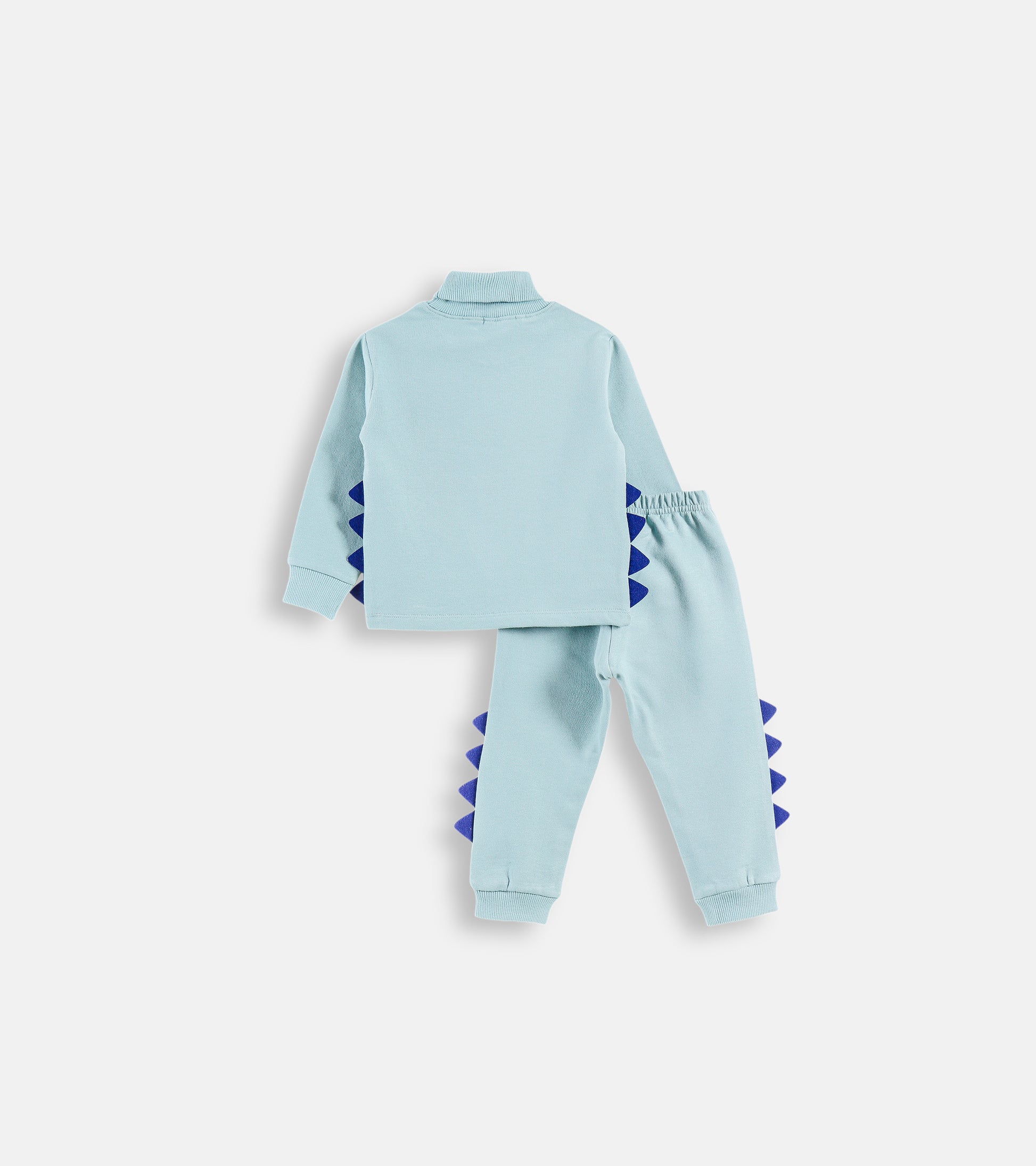 Little Dino 3D Spike Mock-Neck Lounge Set