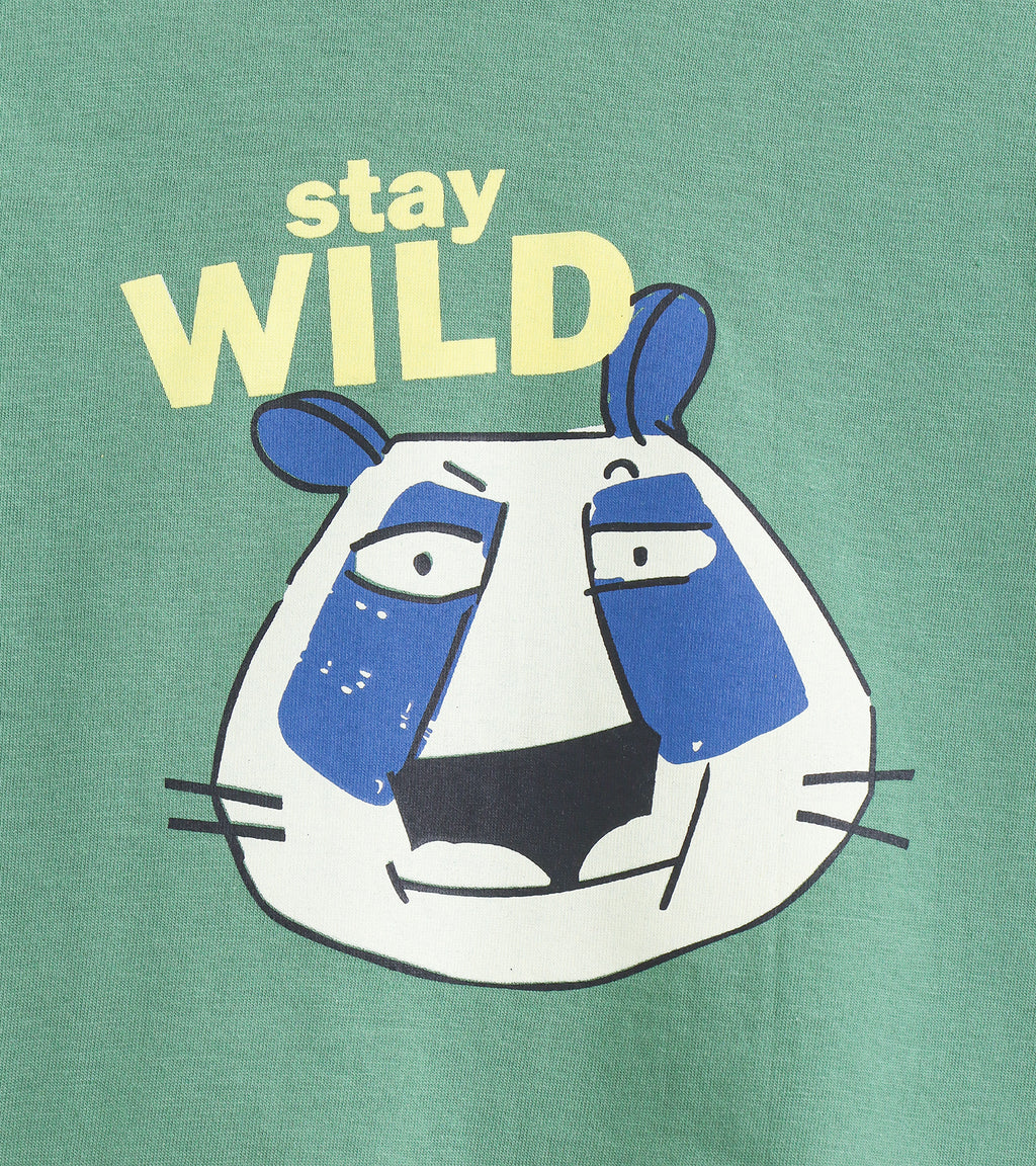 Stay Wild Panda – Sage Green Cotton Co-ord Sets for Everyday Play