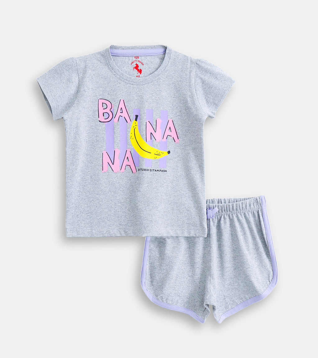 Fresh Finds: Fruit-Inspired Graphic Tee and Shorts Combo