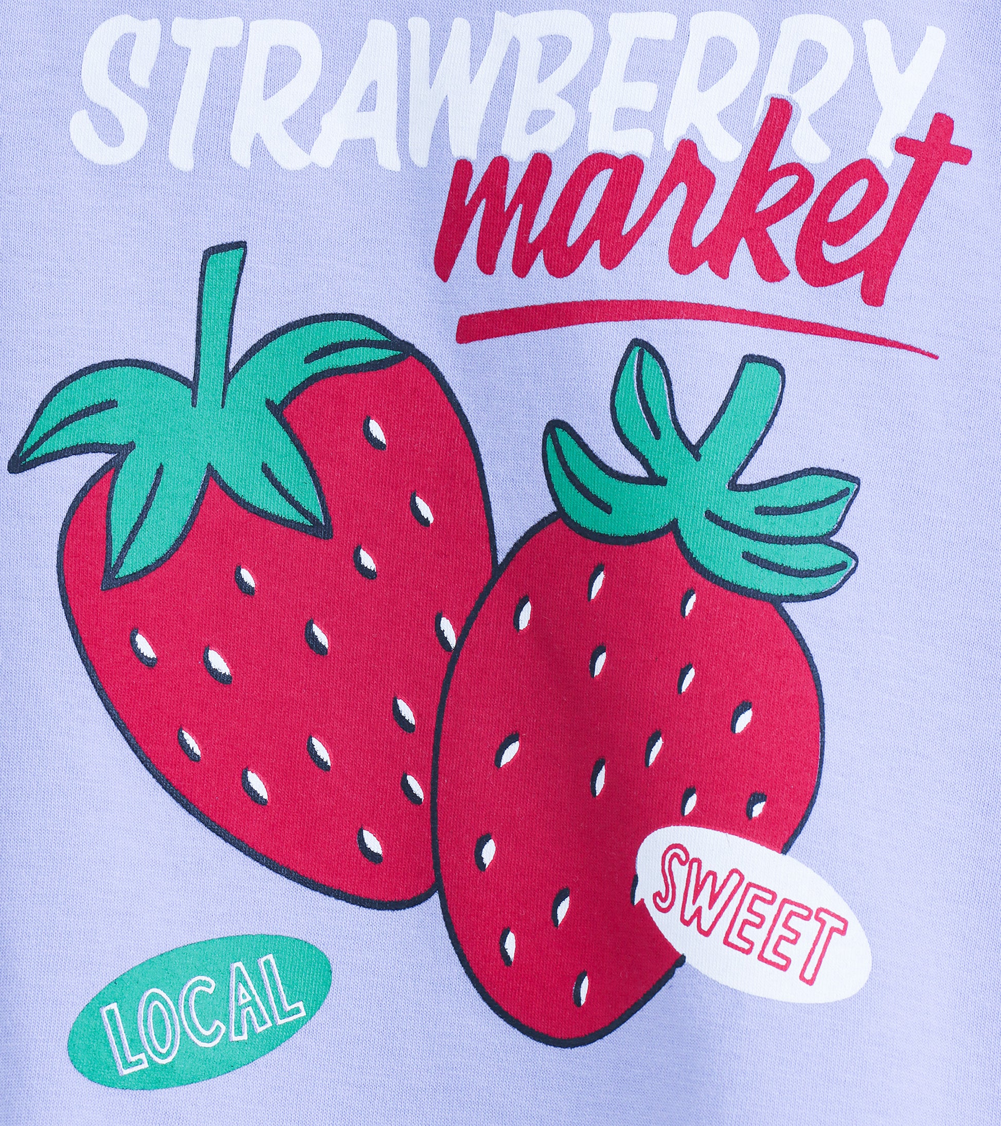 Sweet & Sunny: Strawberry Printed Playwear Set