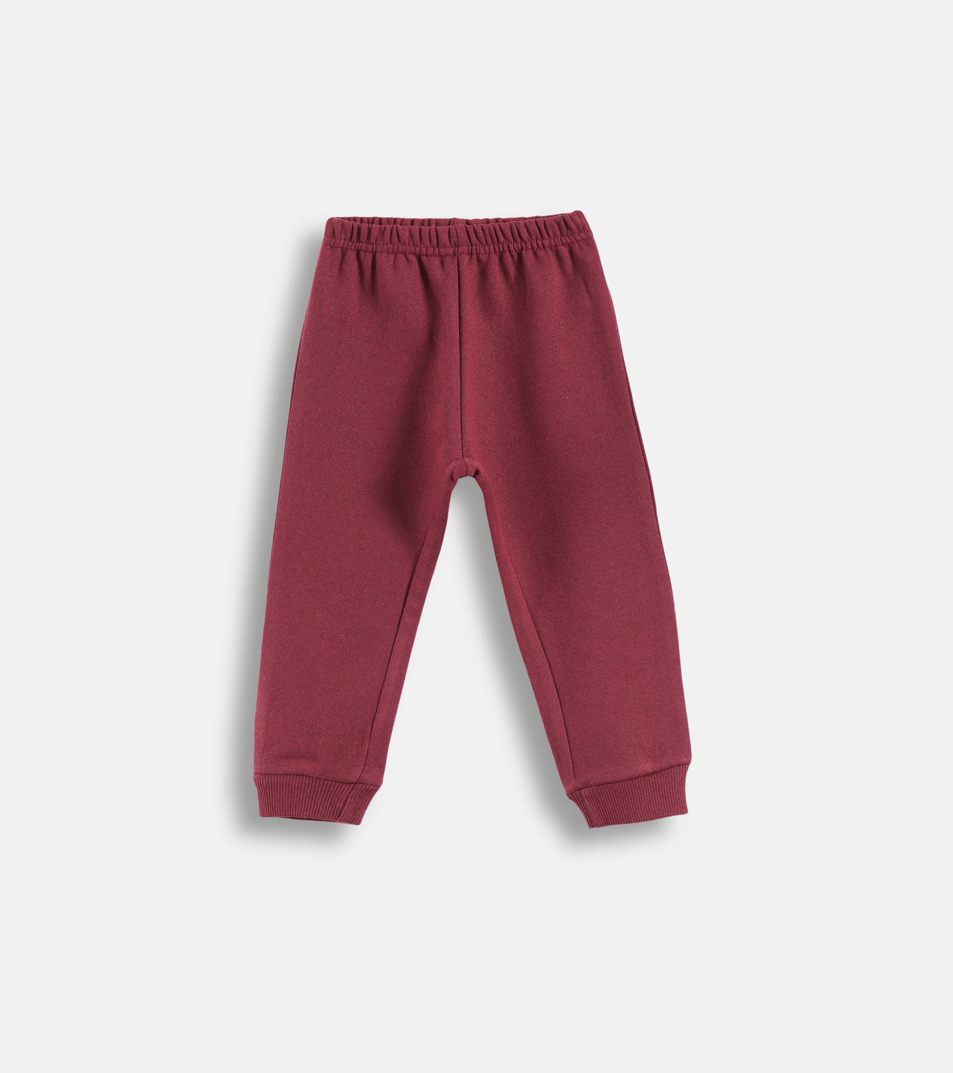Little Dapper Maroon Turtleneck & Jogger Set