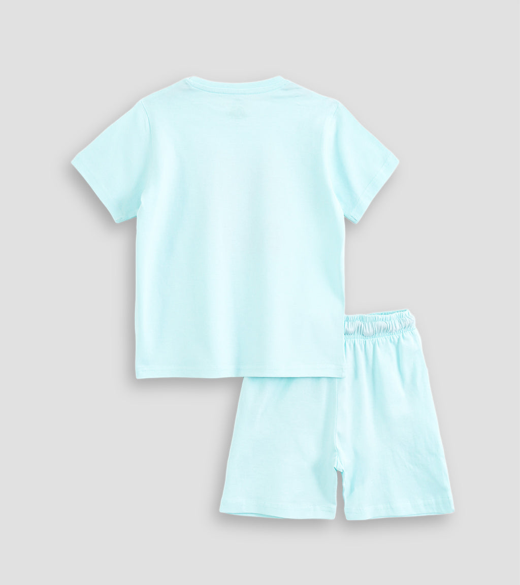 Dino Riffic – Sky Blue Cotton Co-ord Sets for Everyday Play
