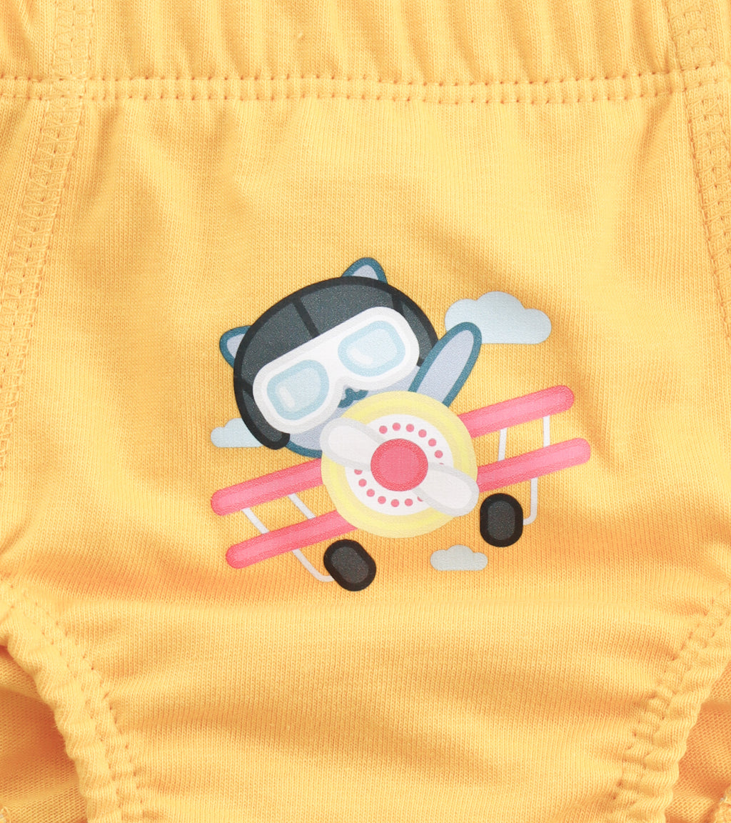 Everyday Explorers: Boys' Colorful Graphic Cotton Briefs Bundle