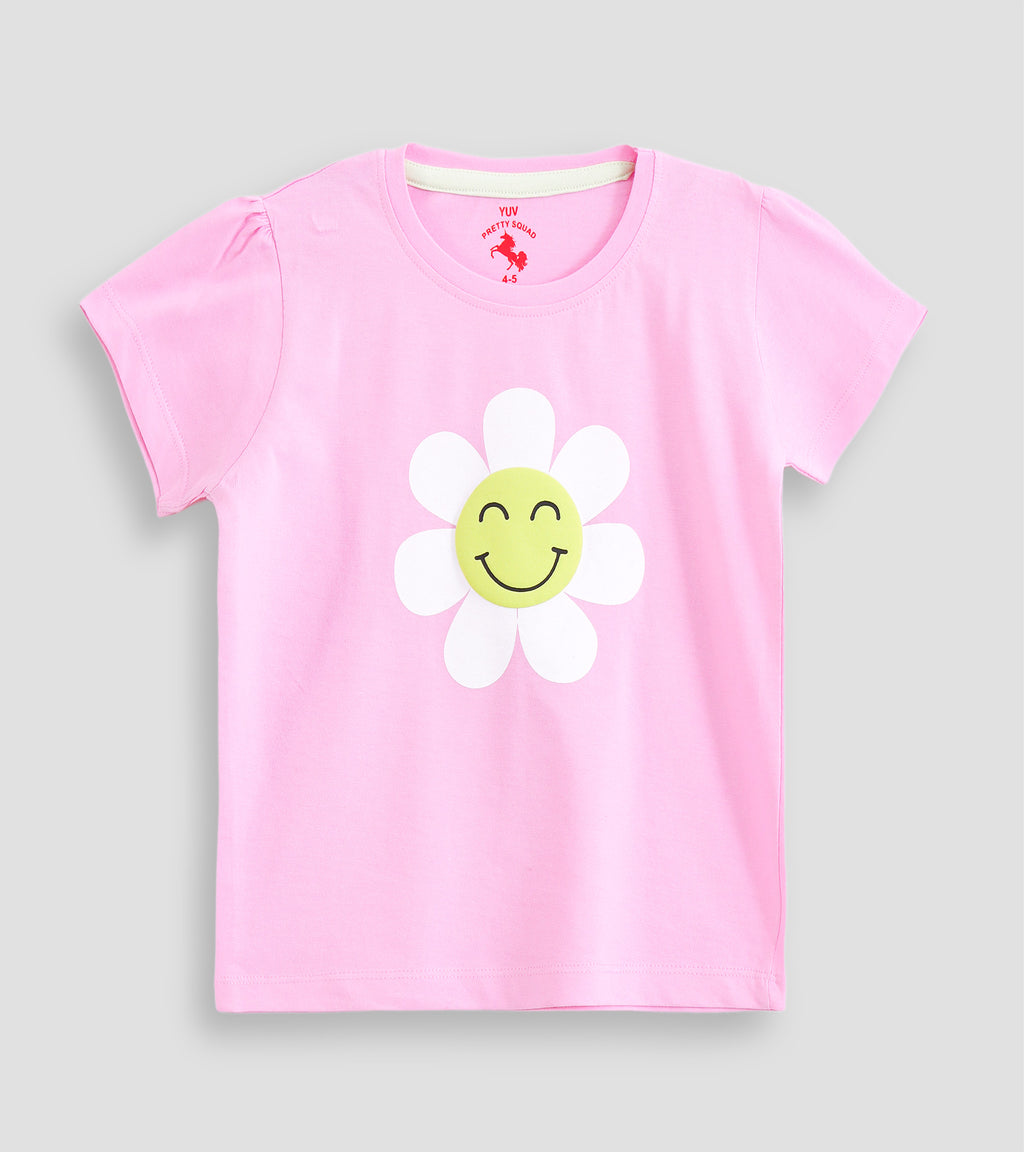 Girls' Fun-Filled Graphic Tee
