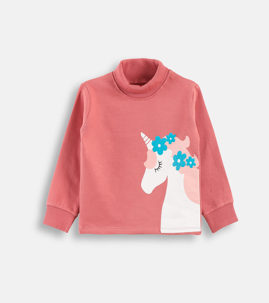 Whimsical Floral Unicorn Infant Jogger Set