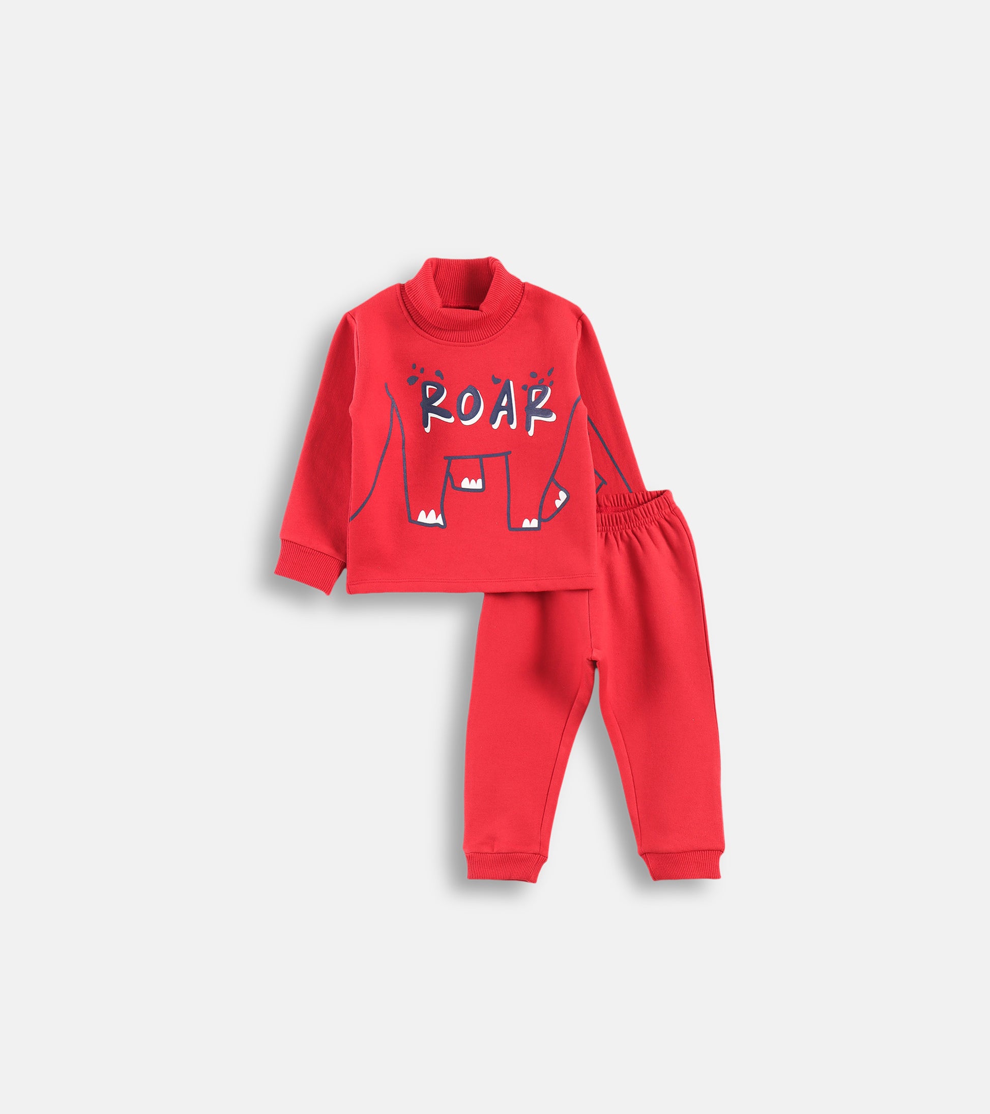 Little Dino "ROAR" Playful Mock-Neck Lounge Set