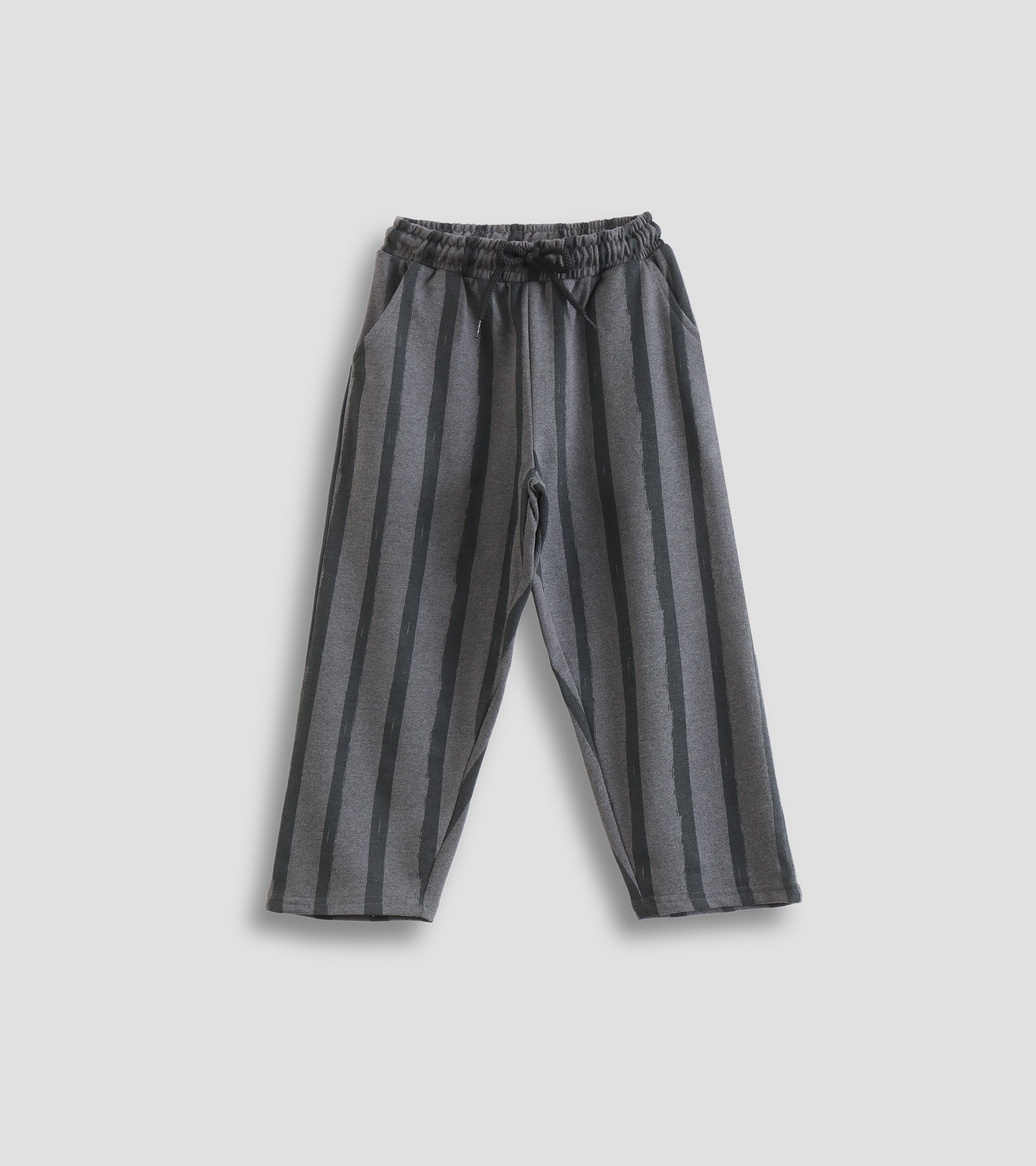 Modern Minimalist: Unisex Grey Striped Pants