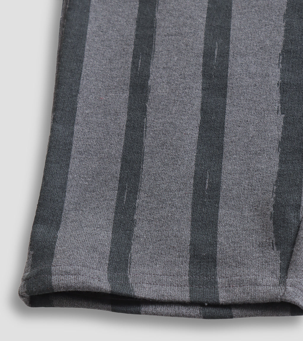 Modern Minimalist: Unisex Grey Striped Pants