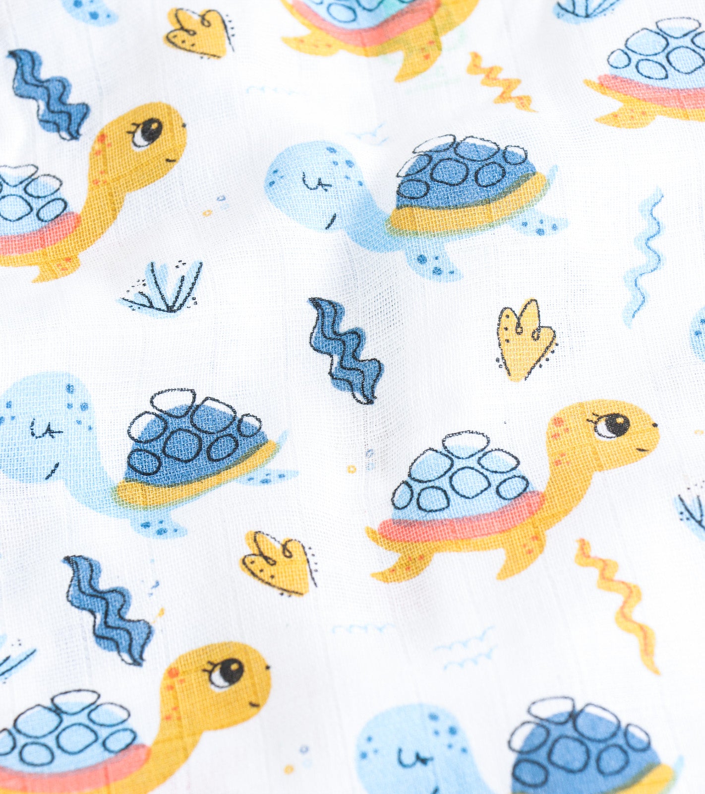 Happy Little Sea Turtle with Friends