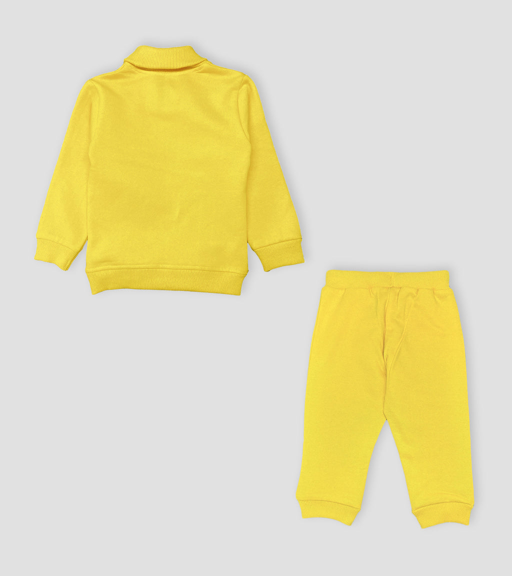 Sunshine Yellow Ultra-Soft Infant Turtleneck & Jogger Set